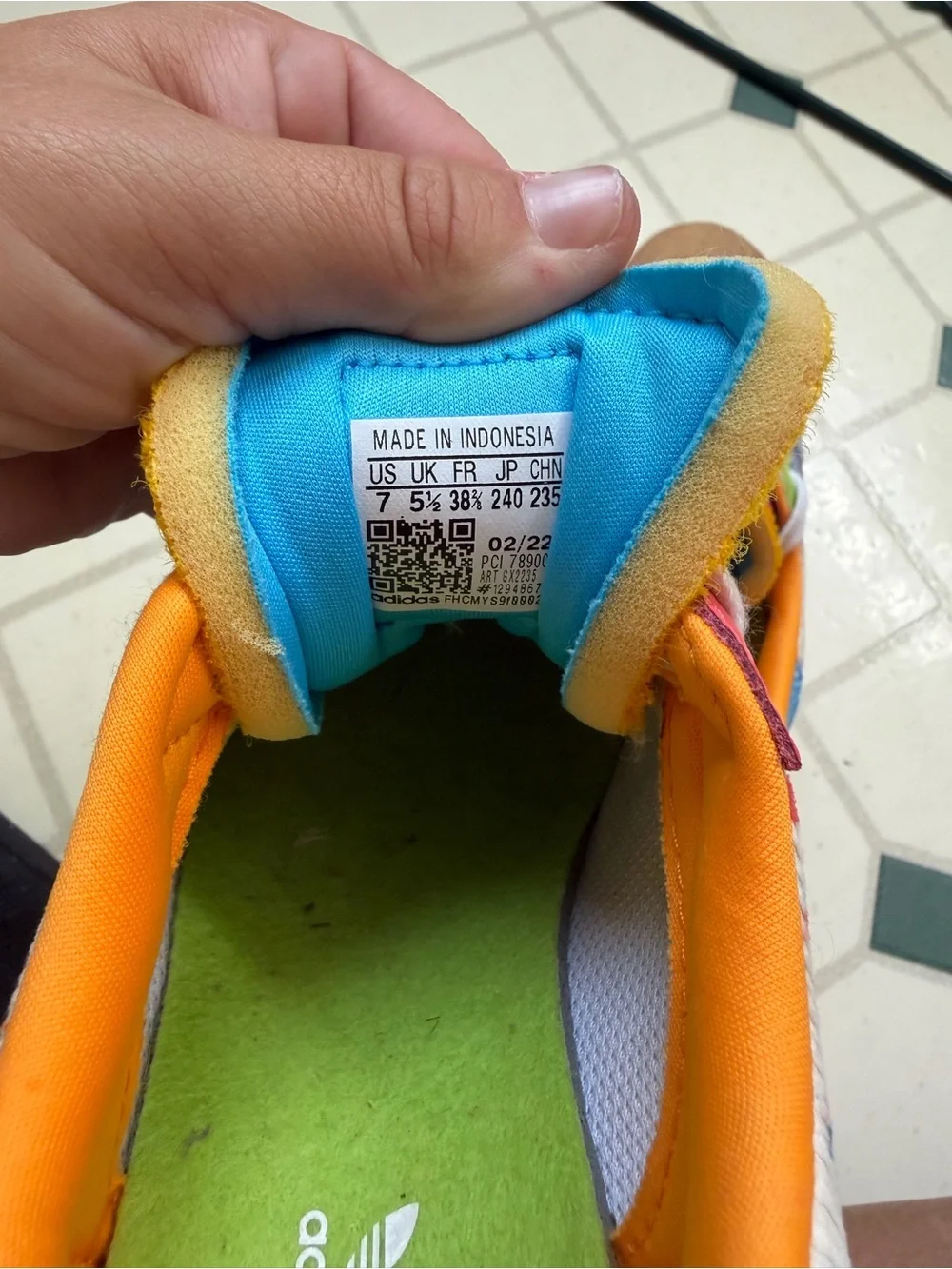 adidas S.E.E.D Superstar Low-Top Sneakers Size 7— Cream, Blue, Purple, Green